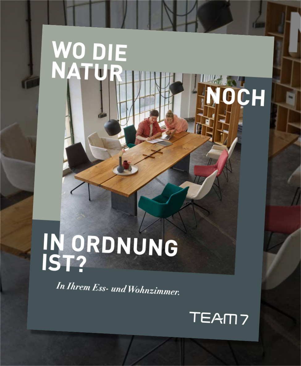 Katalogcover TEAM 7 Essen & Wohnen