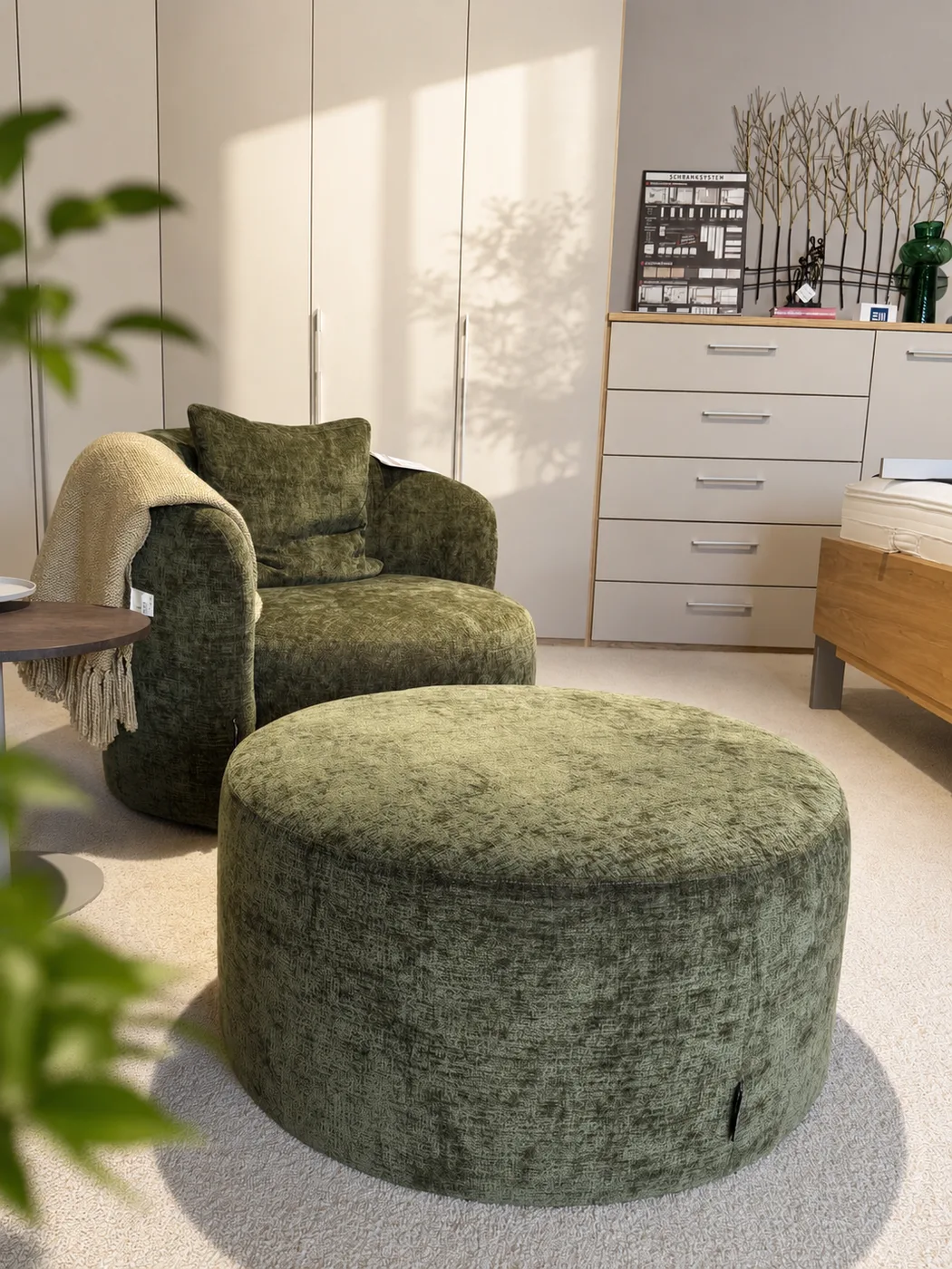 Wagner Auswahl Sessel + Hocker – Sessel mit Hocker