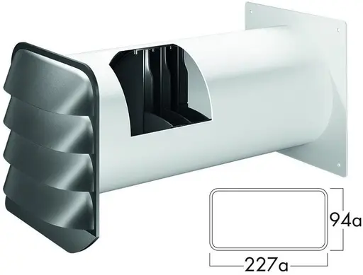 Naber NABER E-Jal Col® flow 150 Mauerkasten THERMOBOX/Wärmerückhaltesystem (Eckrohranschluß) – Küchenzubehör