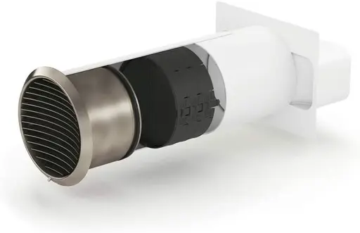 Naber Naber 4043072 Turbo® 150 Mauerkasten inkl. THERMOBOX, weiß, Edelstahl, Rechteckanschluss/Compair flow (System Ø 150) – Küchenzubehör